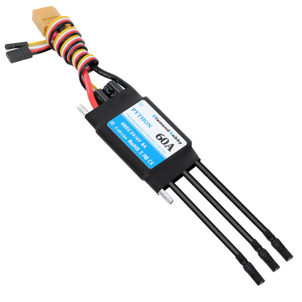 PYTHON Series Marine ESCs | High-Performance Waterproof for RC Boats ...