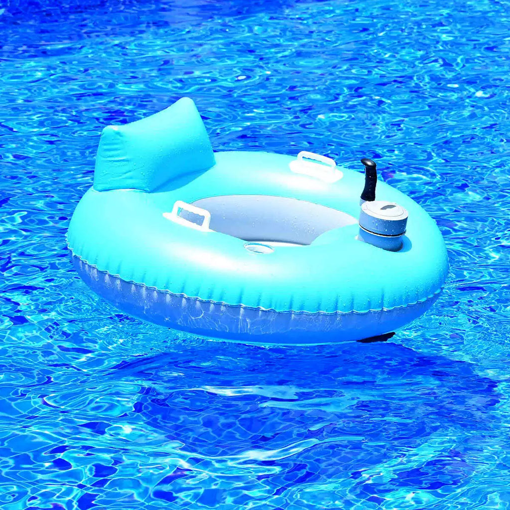 TX6626-A 360° Motorized Pool Float – Inflatable Pool & Beach Electric ...