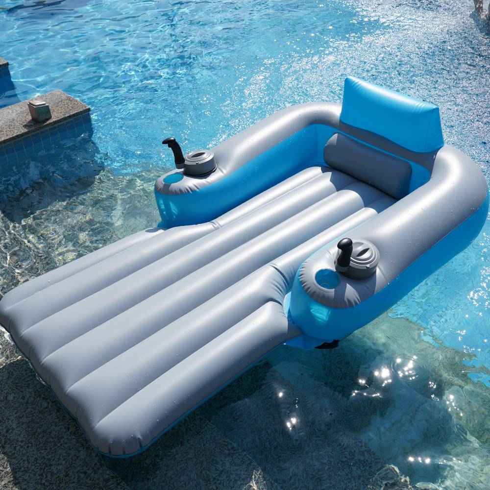 TX6627-A 360° Electric Floating Lounger – Inflatable Recliner with Dua ...