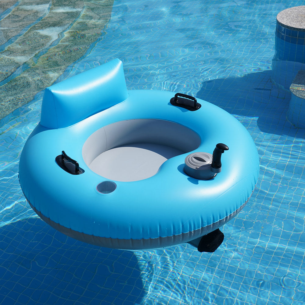 TX6626-A 360° Motorized Pool Float – Inflatable Pool & Beach Electric Float, 250lbs Max