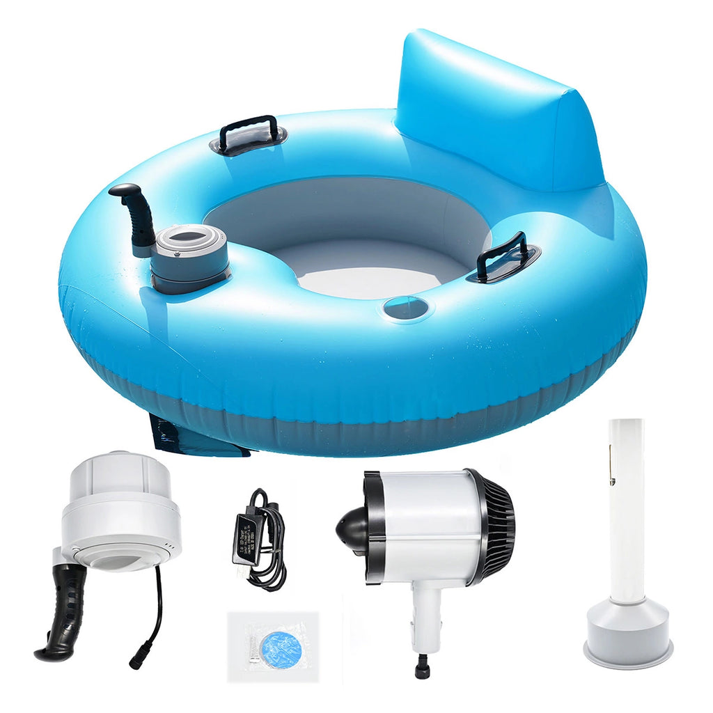 TX6626-A 360° Motorized Pool Float – Inflatable Pool & Beach Electric Float, 250lbs Max
