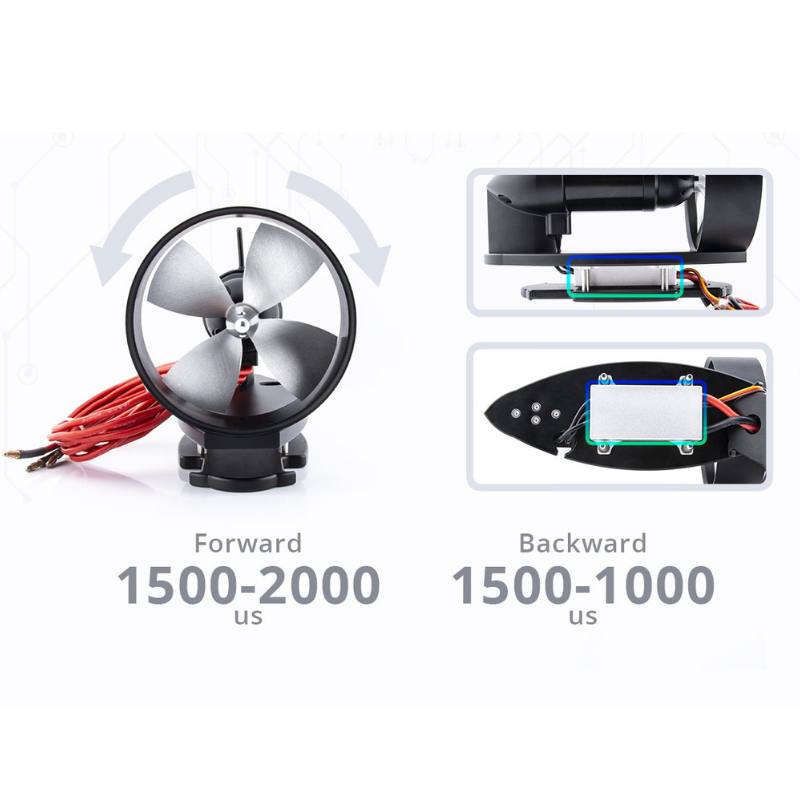 TD20 1200W 12-50V 20KG Underwater Thruster For Electric Dinghies Fishing Boats