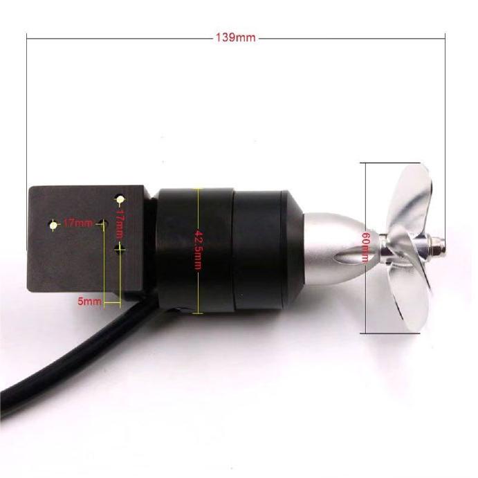 TD5 5kg 24V 432W All Metal 100m Fully Waterproof Underwater Thrusters