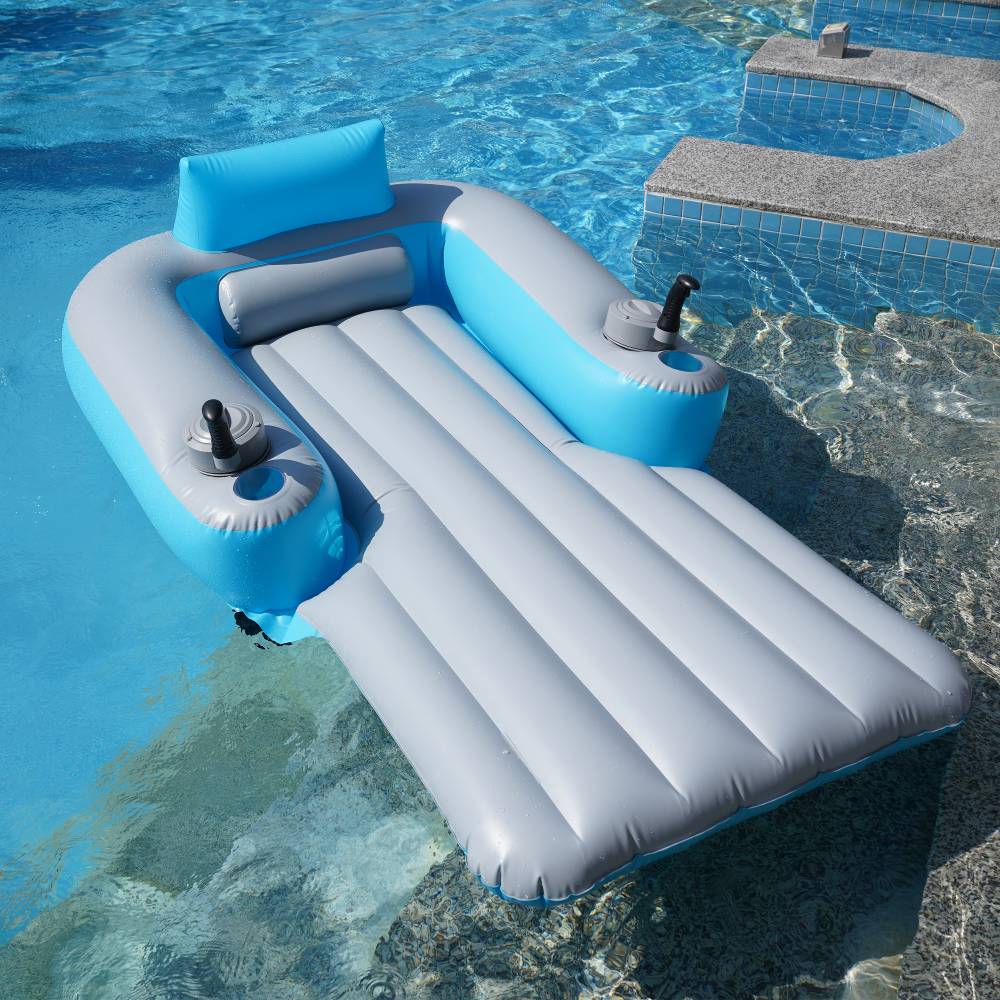 TX6627-A 360° Electric Floating Lounger – Inflatable Recliner with Dua ...