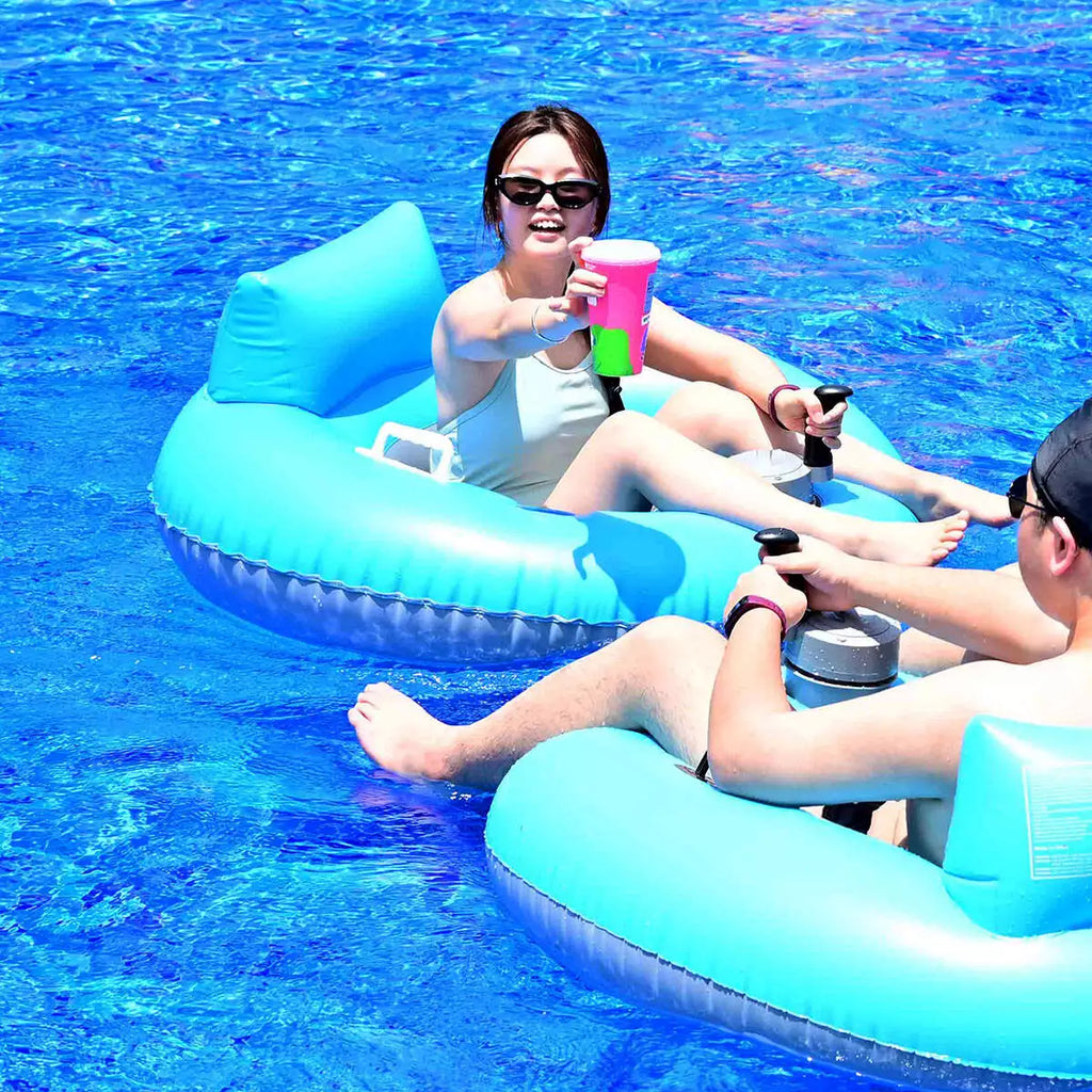 TX6626-A 360° Motorized Pool Float – Inflatable Pool & Beach Electric Float, 250lbs Max
