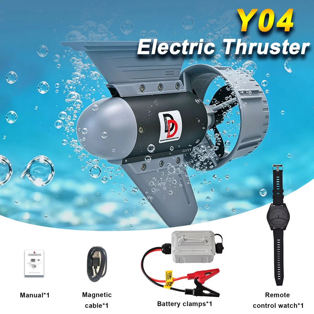 Y04 Thruster – Silent Power, Wireless Control, Long Endurance for Paddleboards & Inflatables