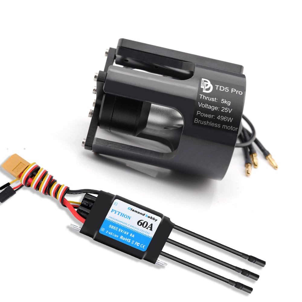TD5PRO 5kg 12-24V 496W  Brushless Motor Underwater Thruster