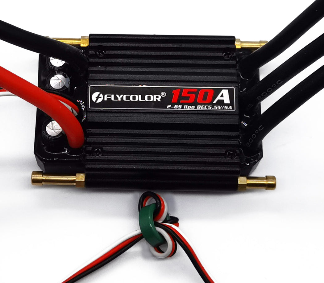 Flycolor Monster 150A ESC High Performance Waterproof ESC | 6S 5.5V/5A ...