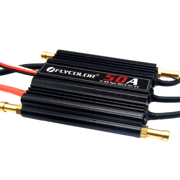 Flycolor 50A Electronic Speed Controller Waterproof Brushless ESC | Ho ...