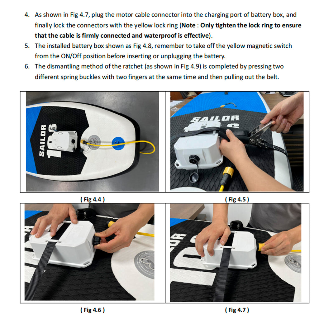 TL99240B Electric Fin Kit 24v 240W 8kg Thrust Underwater Thruster with