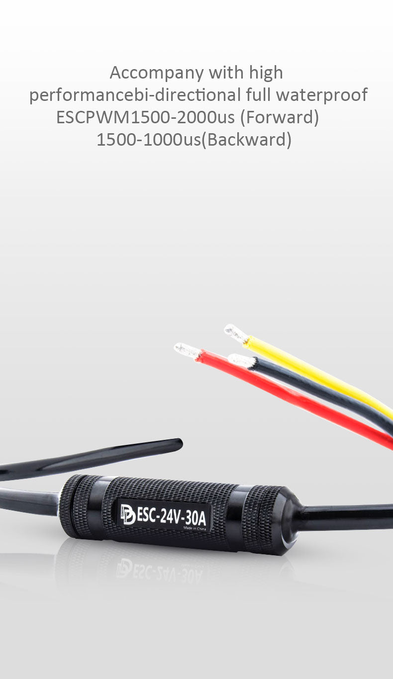 TD2.5 Plus Metal Underwater Thruster 12-24V 265W ROV USV | Hobbywater